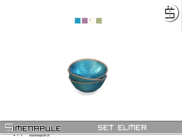 Sims 4 — [SeN4] Set Elmer - Bowls by Simenapule — Set ElmerSet ElmerSet ElmerSet Elmer
