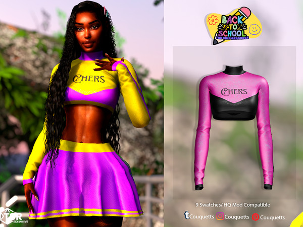 Sims 4 — Back To Scholl Chers Top by couquett — Back To Scholl Chers Top