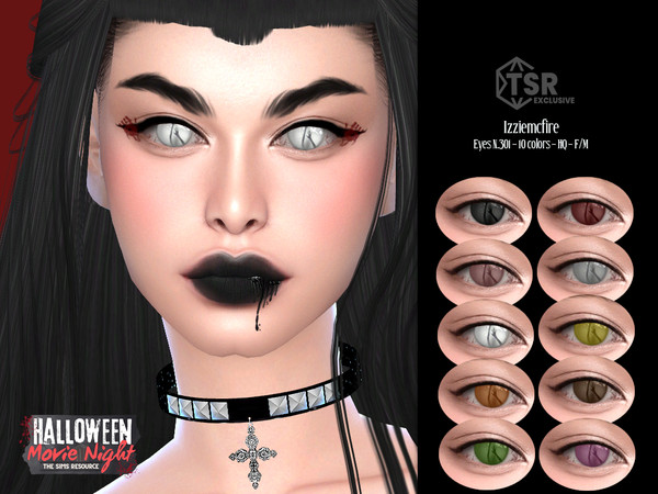 Sims 4 — IMF Eyes N.301 Halloween by IzzieMcFire — Stand alone item with thumbnail