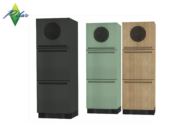 Sims 4 — Isla DecoCabinet2 by Pilar — A kitchen that leaves a lot of freedom of expression