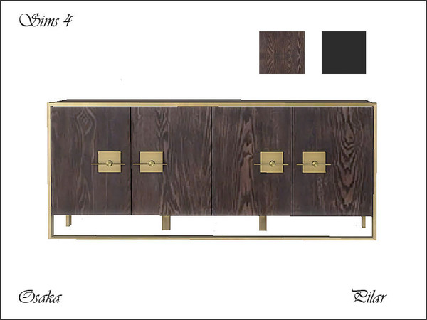 Sims 4 — Pilar Osaka Sideboard by Pilar — Pilar Osaka Mural4