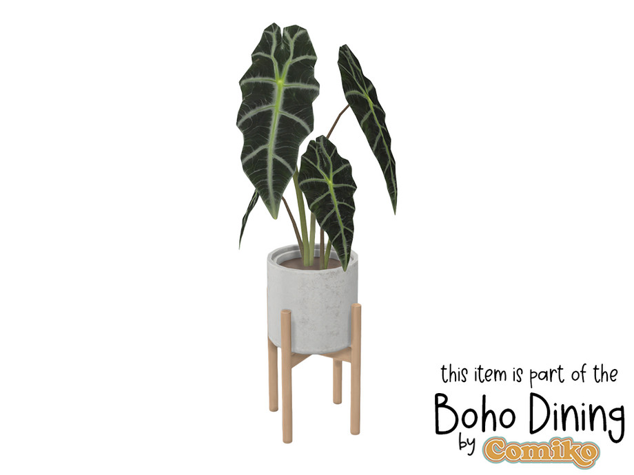 The Sims Resource Comiko Boho Dining Room Plant Stand