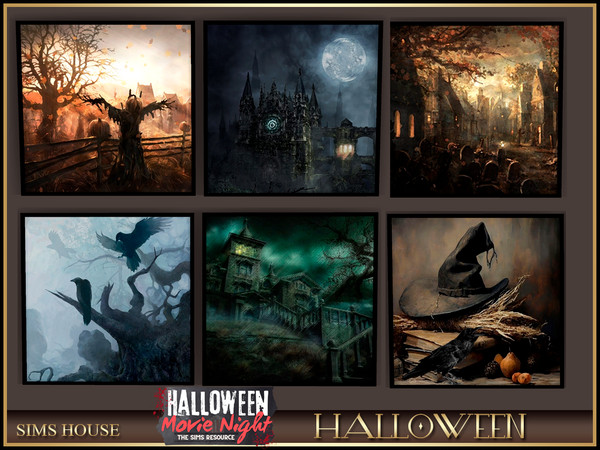 Sims 4 — [Sims House] Halloween paintings | Halloween by Sims_House — Halloween