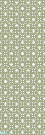 Sims 2 — Studio K Alliance - Sagebrush by StudioKhagerks — A nice, simple design on a subtle vertical grasscloth texture.