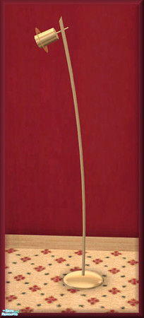 Sims 2 — NK Ankara Loire Red LR  - Floor Lamp by MoMama — A floor lamp in a nice golden hue.