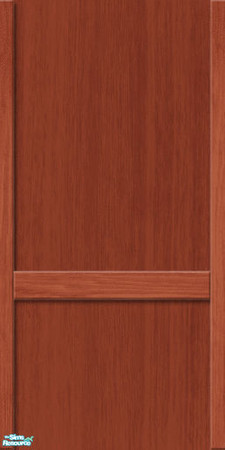 Sims 2 — Studio K Wood 04 - Burnt Sienna by StudioKhagerks — A simple paneling with trimwork in a lighter shade.