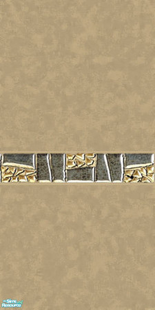 Sims 2 — Lava Backsplash - Gold And Stone by shannon730 — Tile backsplash walls. 