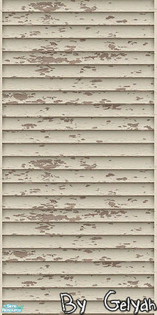 Sims 2 — Distressed Siding - Informal Ivory by gelydh — Will be found under \'siding\'.