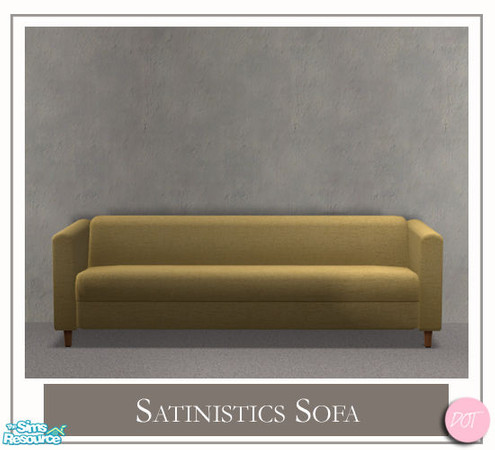 Sims 2 — Satinistics Yellow - Living Sofa Yellow by DOT — Satinistics, Sofa, Chair, Chair with pillow, LoveSeat with