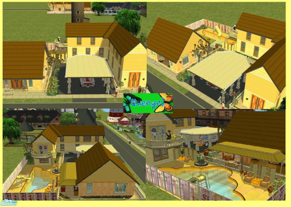 Sims 2 — Quengel 19 by Quengel — Beautiful -slight oriental- house with an extra small flower business with toilets and a