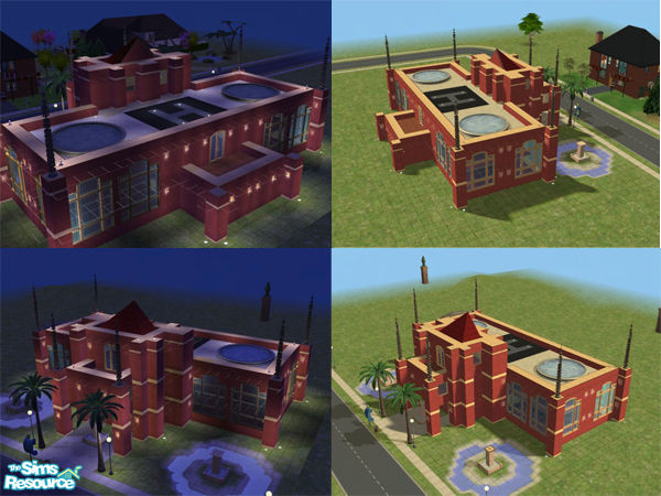 Sims 2 — City Mall by bobo_kbg — A nice medium Mall whit office room on the roof,you can put there a restaurant, shops,