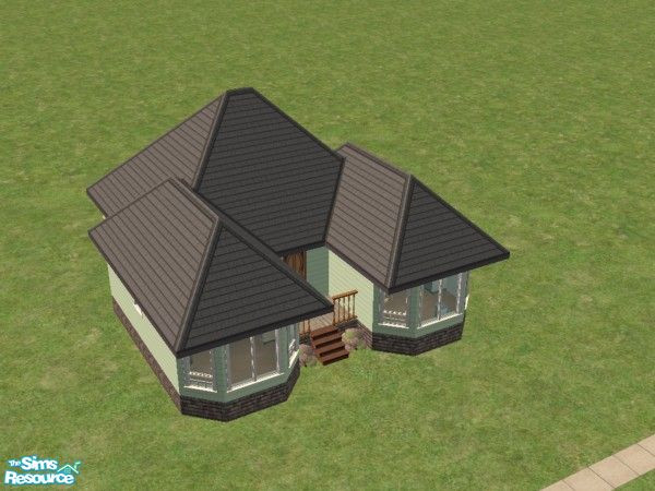 Sims 2 — Starter home for 3 persons by whatif — This is a starter home for 3 persons. no expansion packs.