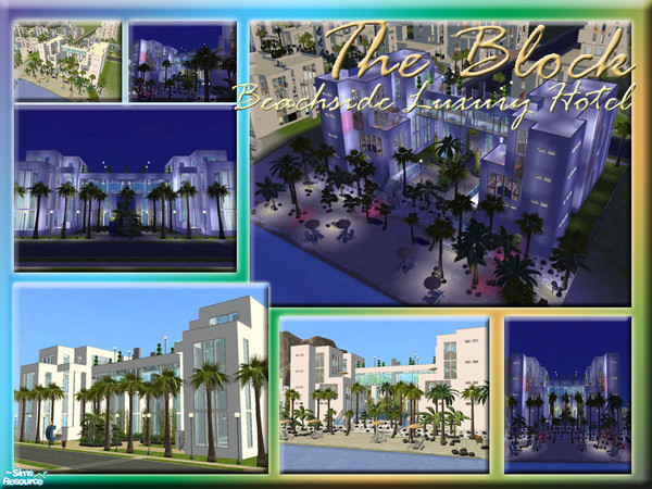Sims 2 — The Block 2 - Beachside Luxury Hotel by Alyosha — Have the ultimate vacation in the latest hotel to hit town!