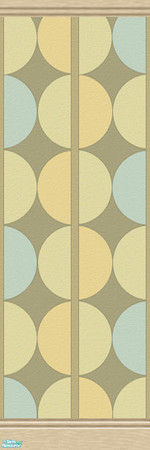 Sims 2 — Urban Walls I - Dots with Kick/Crown by Lekker Sims — Coordinate your home with the Lekker Sims