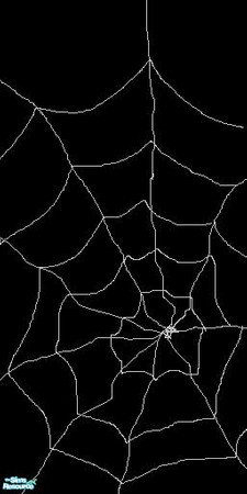 Sims 2 — Haunted Hollow: spiderweb  wall by daisylee — Another HH item.A spider web. 