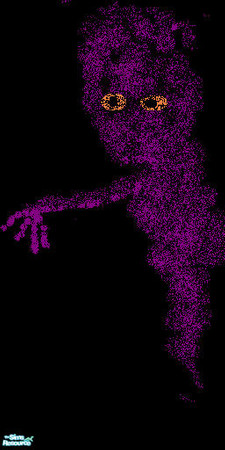 Sims 2 — Haunted Hollow: purple ghost wall by daisylee — This is my first wallpaper submission. A test. Designed for