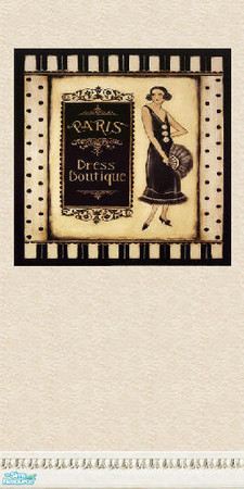 Sims 2 — picture frame wall set - Individual Item by skinflin — wall 14-part of set