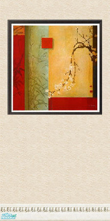 Sims 2 — picture frame wall set - Individual Item by skinflin — wall 8-part of set