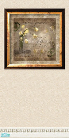 Sims 2 — picture frame wall set - Individual Item by skinflin — wall 6-part of set