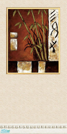 Sims 2 — picture frame wall set - Individual Item by skinflin — wall 4-part of set