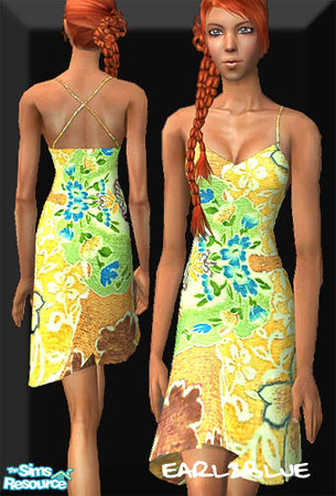 Sims 2 — e2b_set004_K Dresses Recolor 2 by earl2blue — No one knows what the "K" in K-dresses stand for but