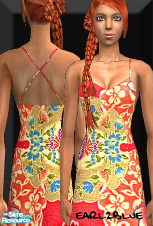 Sims 2 — e2b_set004_K Dresses - Recolor 1 by earl2blue — No one knows what the "K" in K-dresses stand for but