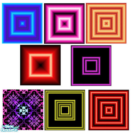 Sims 2 — night club floors by skinflin — these all go with the night club walls