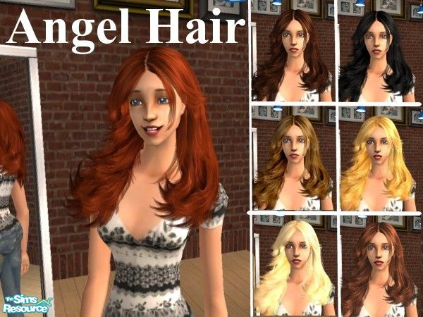 Sims 2 — Angel by Warrayfinson — Give your sims the hair of an angel with this beautiful, flowing hair. Comes in