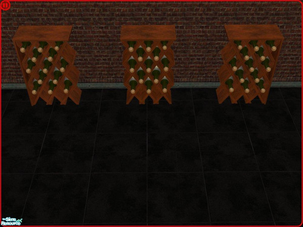 Sims 2 — Left Side of BYOWC by Lostandconfused1 — Left Side of the connecting pieces of Build your own wine cellar