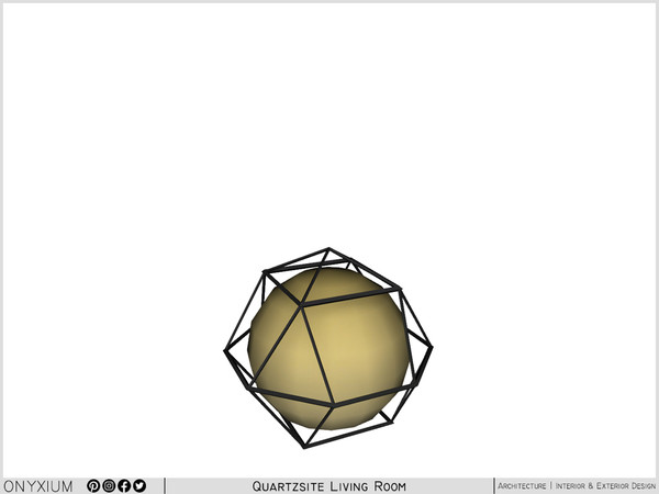 Sims 3 — Quartzsite Sphere Decor in a Cage by Onyxium — Onyxium@TSR Design Workshop Bedroom Collection - Belong To The
