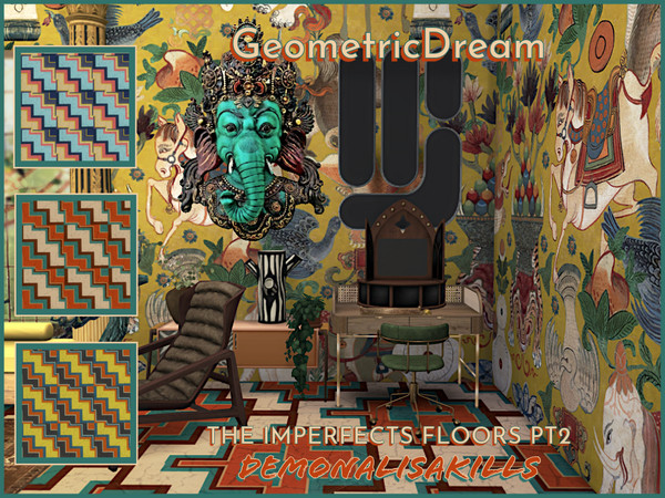 Sims 4 — Prismflower by demonalisakills.package by DemonaLisaKills — More unique and bold floors