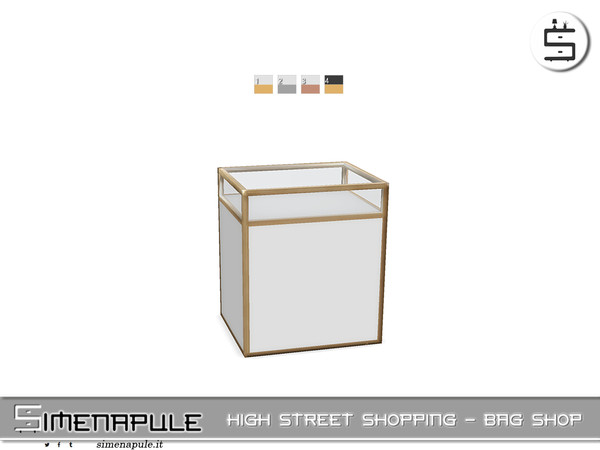 Sims 4 — High Street Shopping - Display Table 03 by Simenapule — High Street Shopping - Bag Shop.