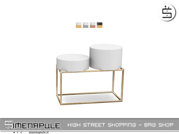 Sims 4 — High Street Shopping - Display Table 01 by Simenapule — High Street Shopping - Bag Shop.