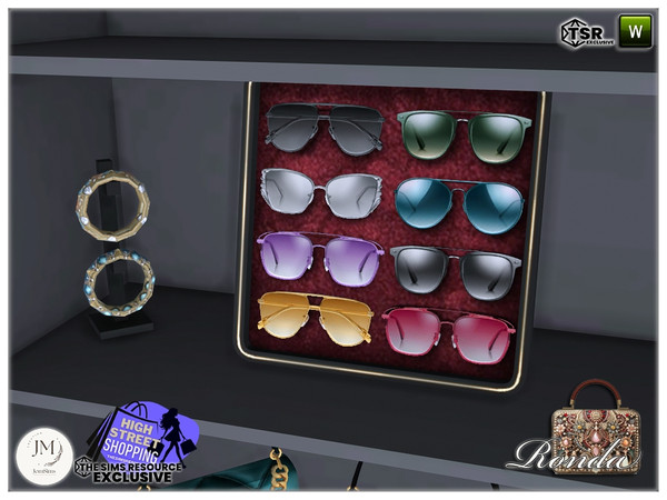 Sims 4 — High street shopping Ronda deco sunglasses2 by jomsims — High street shopping Ronda set in 3 part