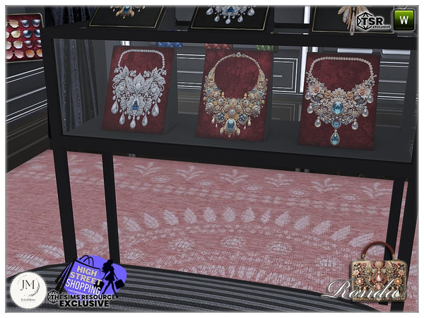 Sims 4 — High street shopping Ronda necklace display2 by jomsims — High street shopping Ronda set in 3 part