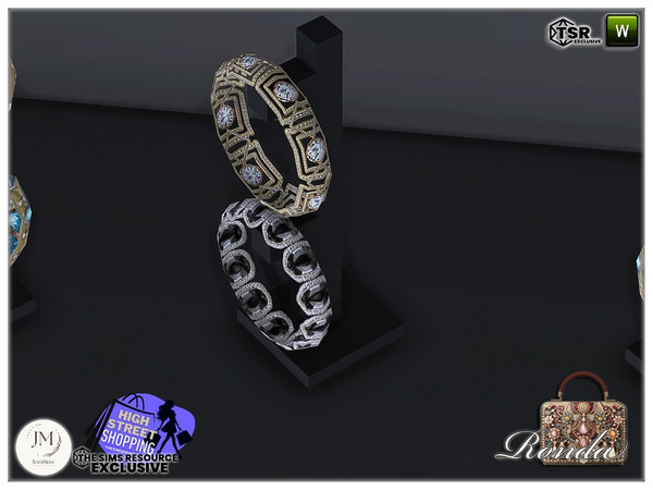 Sims 4 — High street shopping Ronda deco bracelet2 by jomsims — High street shopping Ronda set in 3 part