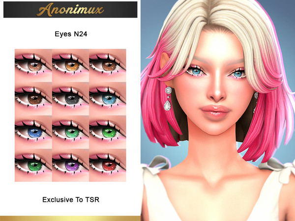 Sims 4 — Eyes N24 by Anonimux_Simmer — - 12 Swatches