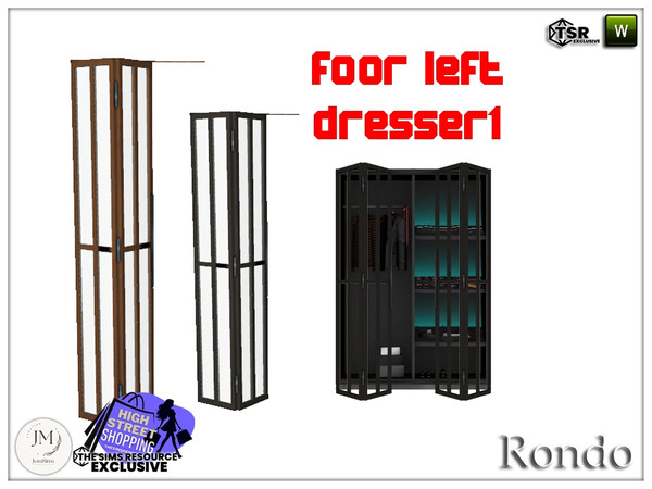 Sims 4 — High street shopping Rondo door left for dresser1 by jomsims — Here is the masculine version of ronda, Rondo,