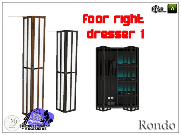 Sims 4 — High street shopping Rondo door right for dresser1 by jomsims — Here is the masculine version of ronda, Rondo,
