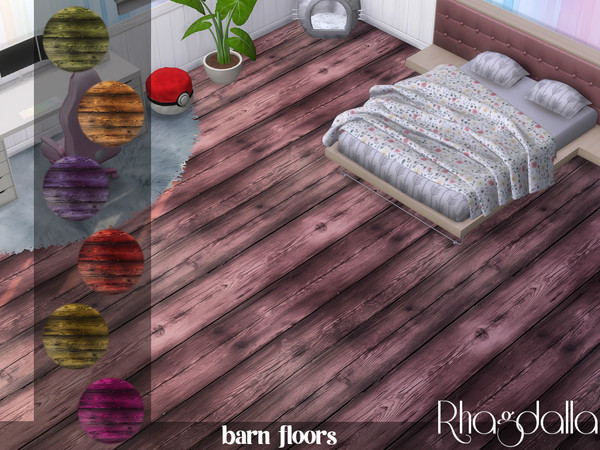 Sims 4 — Barn Floors by Rhagdalla — Barn Floors