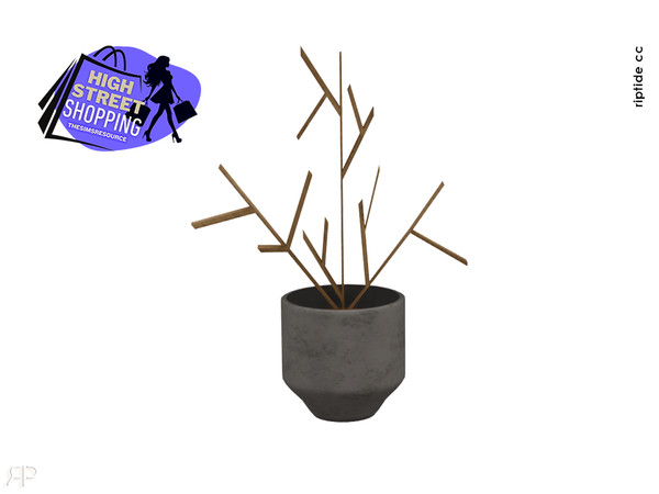 Sims 4 — Riptide-CC Urban Chic Retail Set Decorative Planter by Riptidecc — Bring the refined charm of a high-end retail