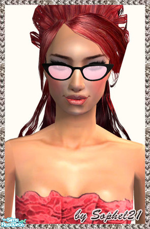 Sims 2 — Cateyes Recolours - 3 by Sophel21 — set of 7 glasses in different style - based on the amazing mesh from