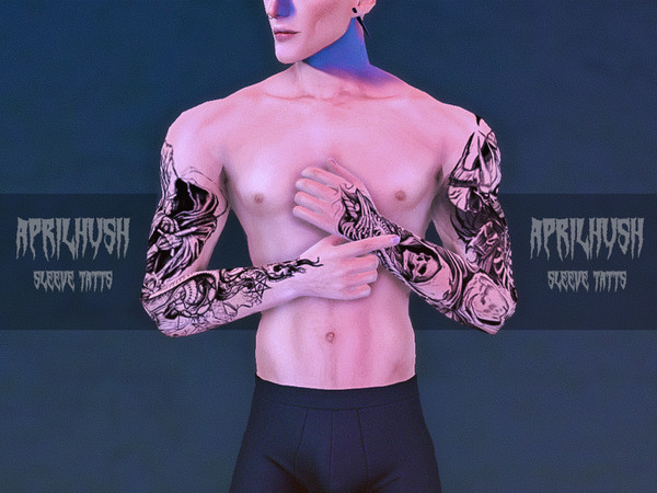 Sims 4 — [aprilhush] sleeves tatts by aprilhush — 21 options