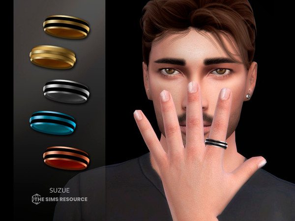 Sims 4 — Gabriel Ring by Suzue — New Mesh (Suzue)