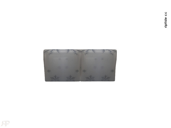 Sims 4 — Riptide-CC Snowfall Serenity Set Pillow Sofa P2 by Riptidecc — Experience the tranquil beauty of winter with the