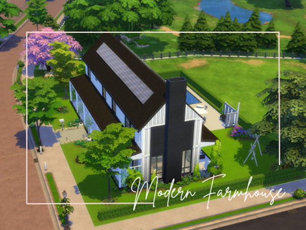 Sims 4 — Modern Farmhouse - 3bed2bath by Miepeltje — Farmhouse with 3 bedrooms and 2 bathrooms