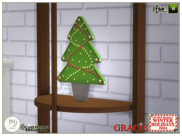 Sims 4 — winter holidays 2024 gracie small green tree by jomsims — For our Winter Holidays 2024 collection, discover the
