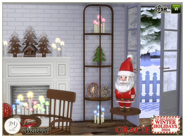 Sims 4 — winter holidays 2024 gracie furniture1 by jomsims — For our Winter Holidays 2024 collection, discover the Gracie