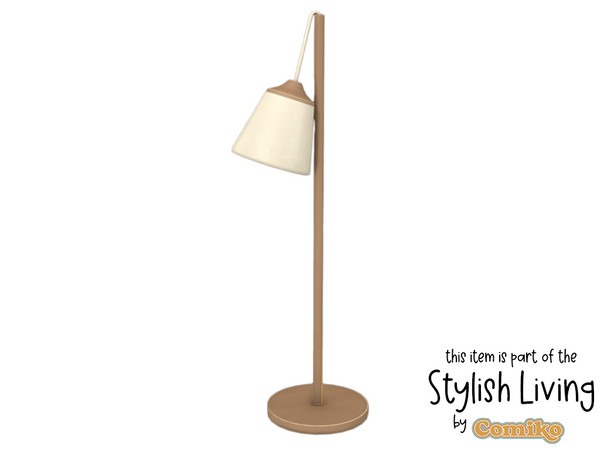 Sims 4 — Comiko Stylish Living Room Floor Lamp by Comiko — Hi! Part 2 - Stylish Living Room Set is base game compatible