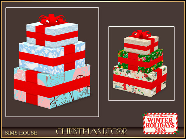 Sims 4 — [Sims Housee ] GIFTS BOXES (DECOR) | CHRISTMAS DECOR by Sims_House — CHRISTMAS DECOR